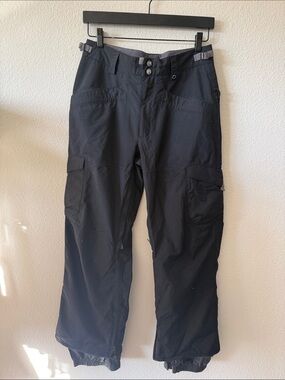 Burton Black Cargo Snow Pants Women's Size S Ski Snowboard